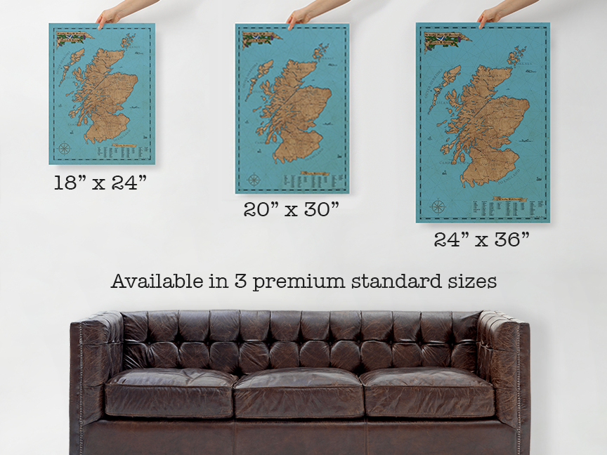 Whisky Map of Scotland - Art Print