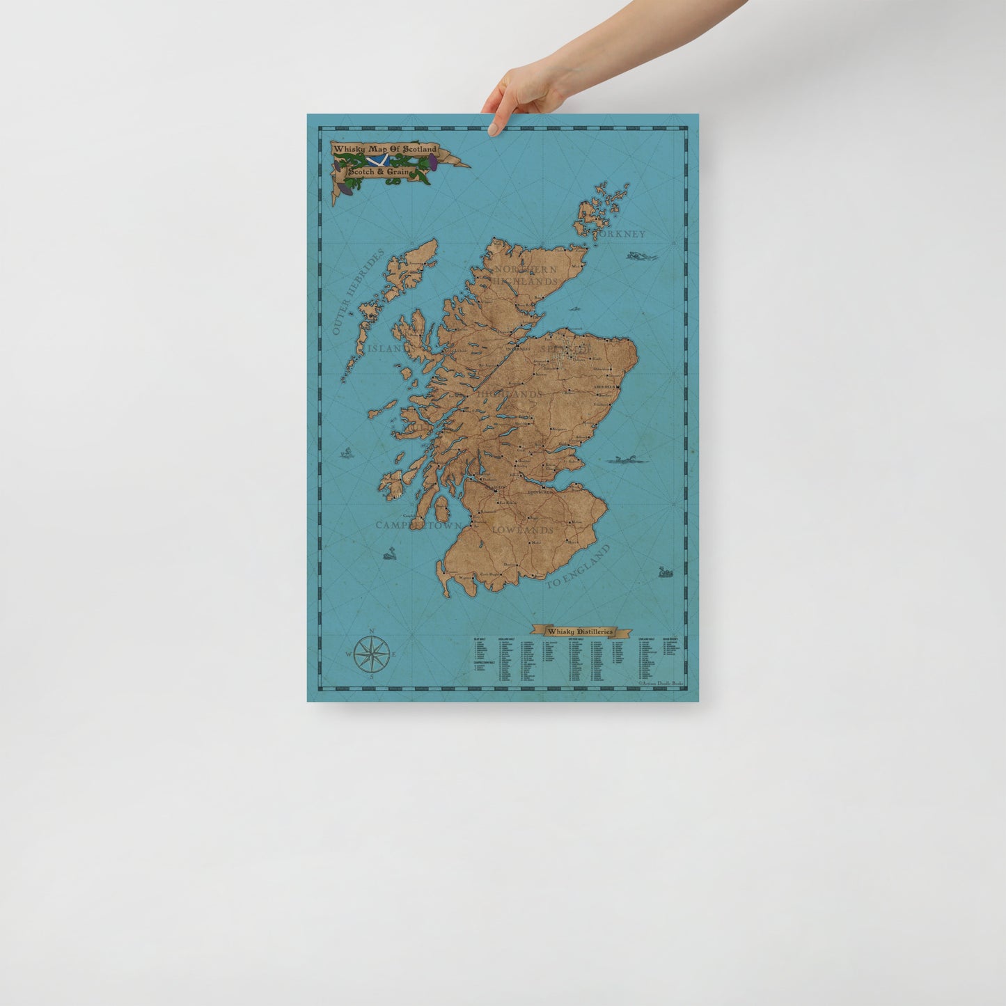 Whisky Map of Scotland - Art Print